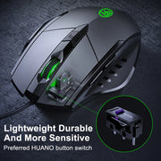 High-Performance RGB Gaming-Maus – 7200 DPI, 6 Tasten & ergonomisches Design für PC, Laptop & Gaming