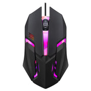 5000 DPI Gaming-Maus – Silent Click, ergonomisches Design & Beleuchtung | USB für PC & Laptop