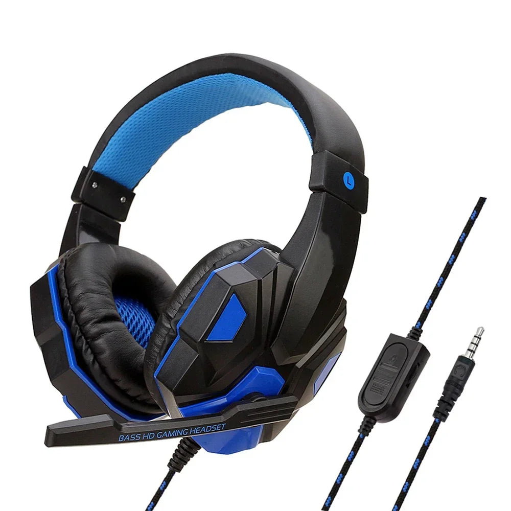 Stereo Gaming-Headset – Kabelgebundene Kopfhörer mit 40-mm-Treibern & 120° verstellbarem Mikrofon | 3,5-mm-Klinke für PC, PS4, PS5, Xbox & Smartphone