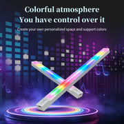 RGB LED Light Bar mit 150° Bewegungssensor – Kabellose Magnetleuchte mit 5 Lichtmodi, Akku & USB-C | Gaming-, Schrank- & Ambientebeleuchtung