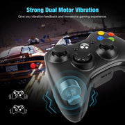 GAMROMBO Gaming Controller – Ergonomisches Gamepad für Xbox 360, Xbox 360 Slim & PC | Kabelgebunden oder Wireless
