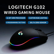 Logitech Gaming Maus HERO Sensor RGB für Gamer