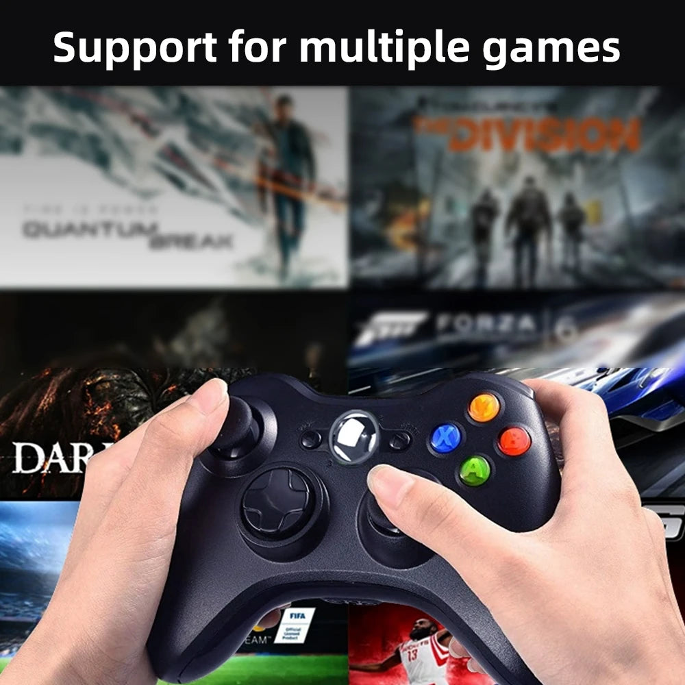 360 USB Gaming Controller für PC & Xbox 360 – Kabelgebundenes Gamepad mit Vibrationsmotor | Für Windows 7/8/10 | Verschiedene Farben
