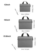 Universal Laptop-Tasche mit Stoßschutz – Schlanke Notebook-Schutzhülle mit weichem Innenfutter & Zubehörfach | Für 13,3", 14" & 15,6" Laptops und Tablets