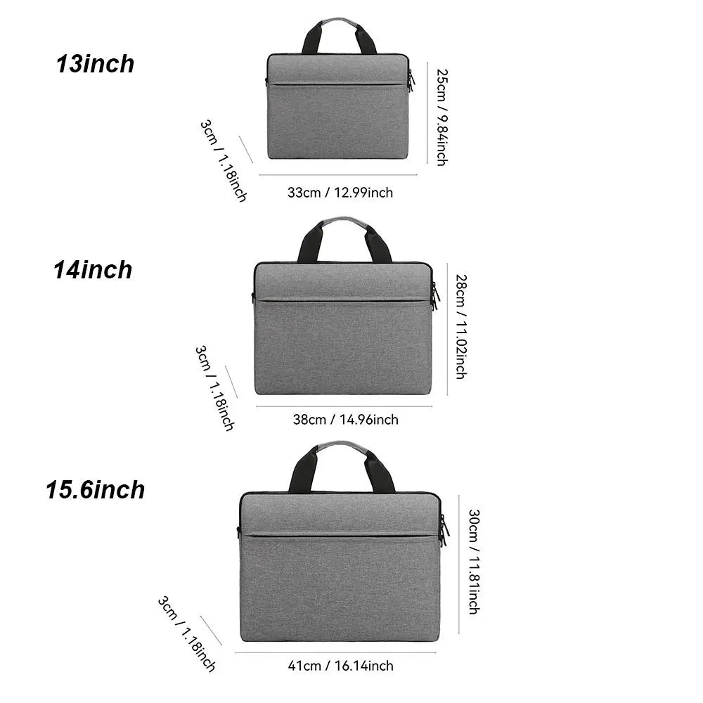 Universal Laptop-Tasche mit Stoßschutz – Schlanke Notebook-Schutzhülle mit weichem Innenfutter & Zubehörfach | Für 13,3", 14" & 15,6" Laptops und Tablets