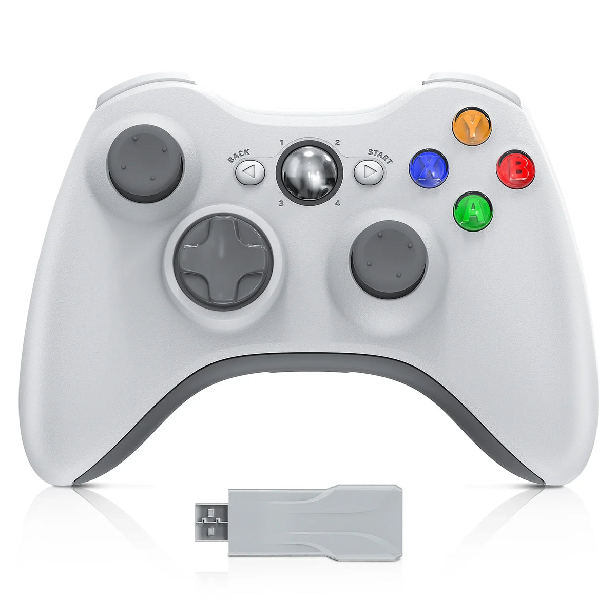 GAMROMBO Gaming Controller – Ergonomisches Gamepad für Xbox 360, Xbox 360 Slim & PC | Kabelgebunden oder Wireless