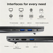 ACEMAGIC LX15PRO 15,6" Full-HD Laptop – AMD Ryzen 5 7430U | 16 GB RAM | 512 GB SSD | Windows 11 Pro | Wi-Fi 6 & Bluetooth 5.2