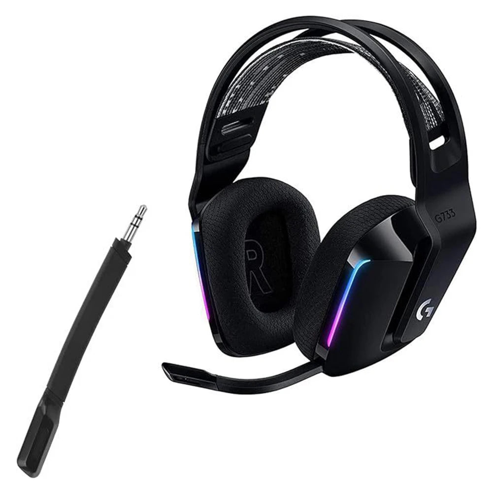 Ersatzmikrofon für Logitech G733 – Abnehmbares Gaming-Headset Mikrofon mit 3,5-mm-Anschluss | Leichtes Replacement Mic in Schwarz