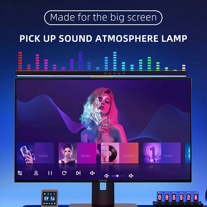 Monitor Light Bar – LED Bildschirmleuchte mit stufenloser Dimmung & einstellbarer Farbtemperatur | Optional mit RGB, Musik-Sync & Timer für Gaming, TV und Arbeitsplatz