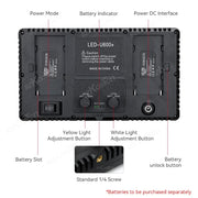 SZKOSTON U600 RGB LED Videoleuchte – 360 LEDs, 3200–5600K, CRI ≥95 & 0–100 % dimmbar | Studio-Licht für YouTube, Streaming, Gaming & Fotografie