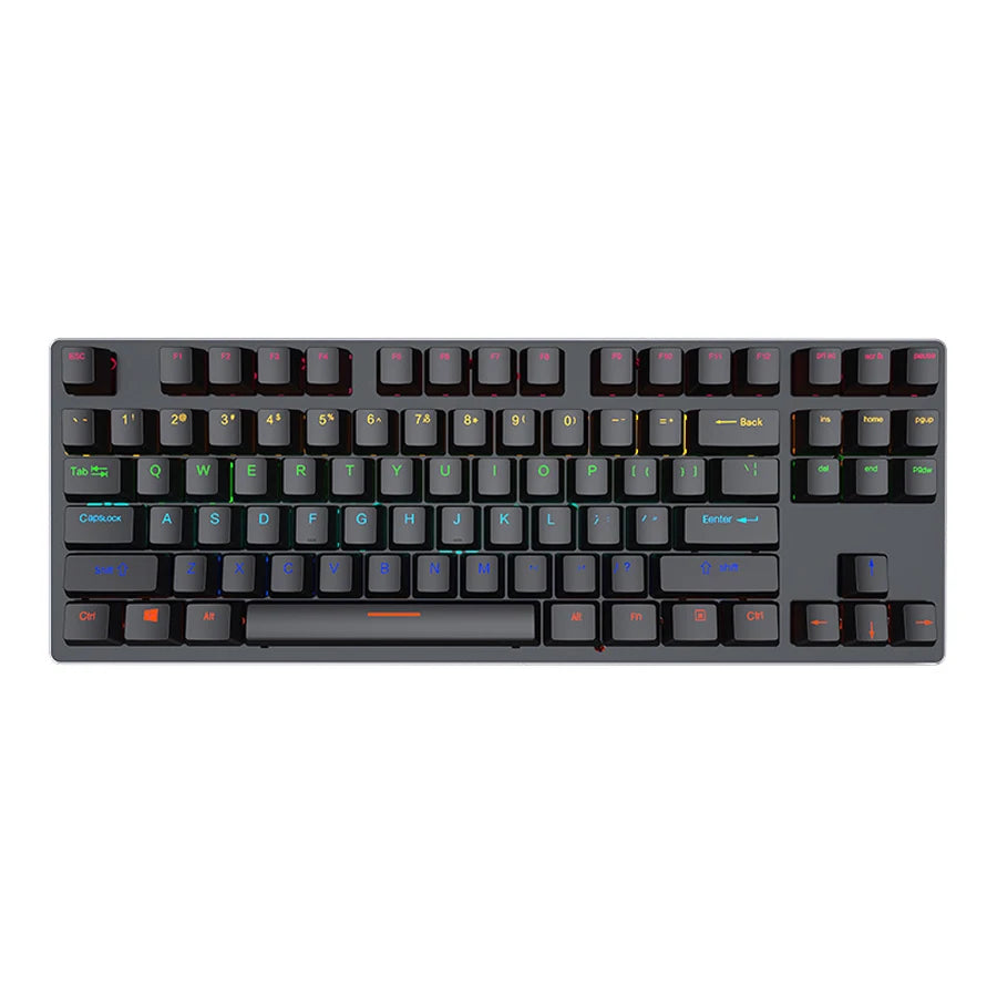 Mechanische RGB Gaming Tastatur – Beleuchtet, Ergonomisch & Kabelgebunden per USB für PC & Gaming