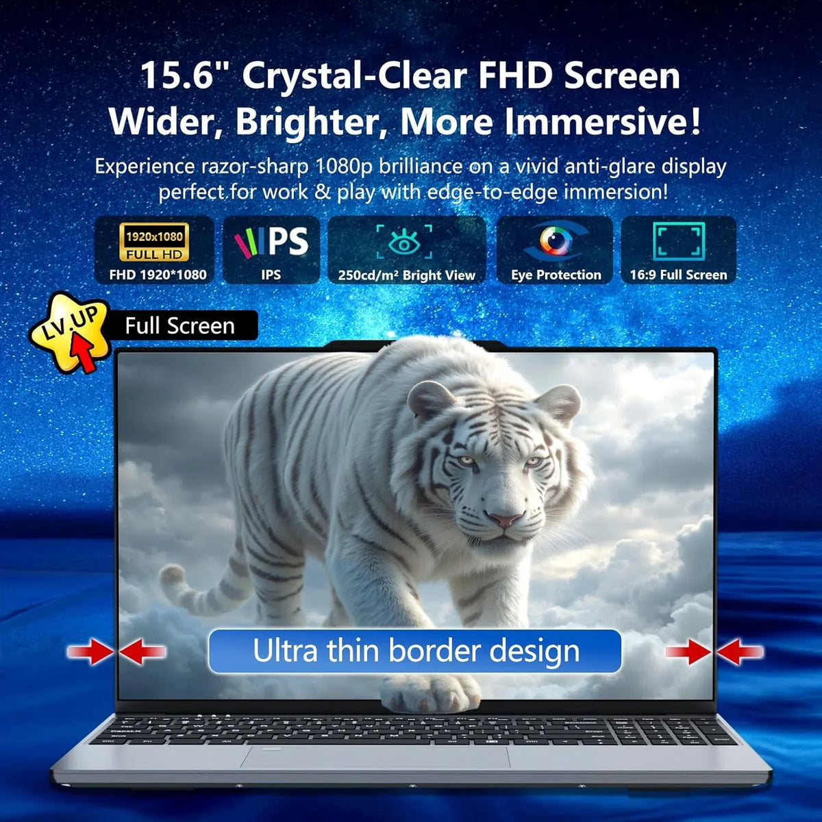 FUCHU 15,6" Performance Laptop – Intel Core i9-9900 | 16 GB RAM | 1 TB M.2 SSD | Full HD IPS | Windows 11