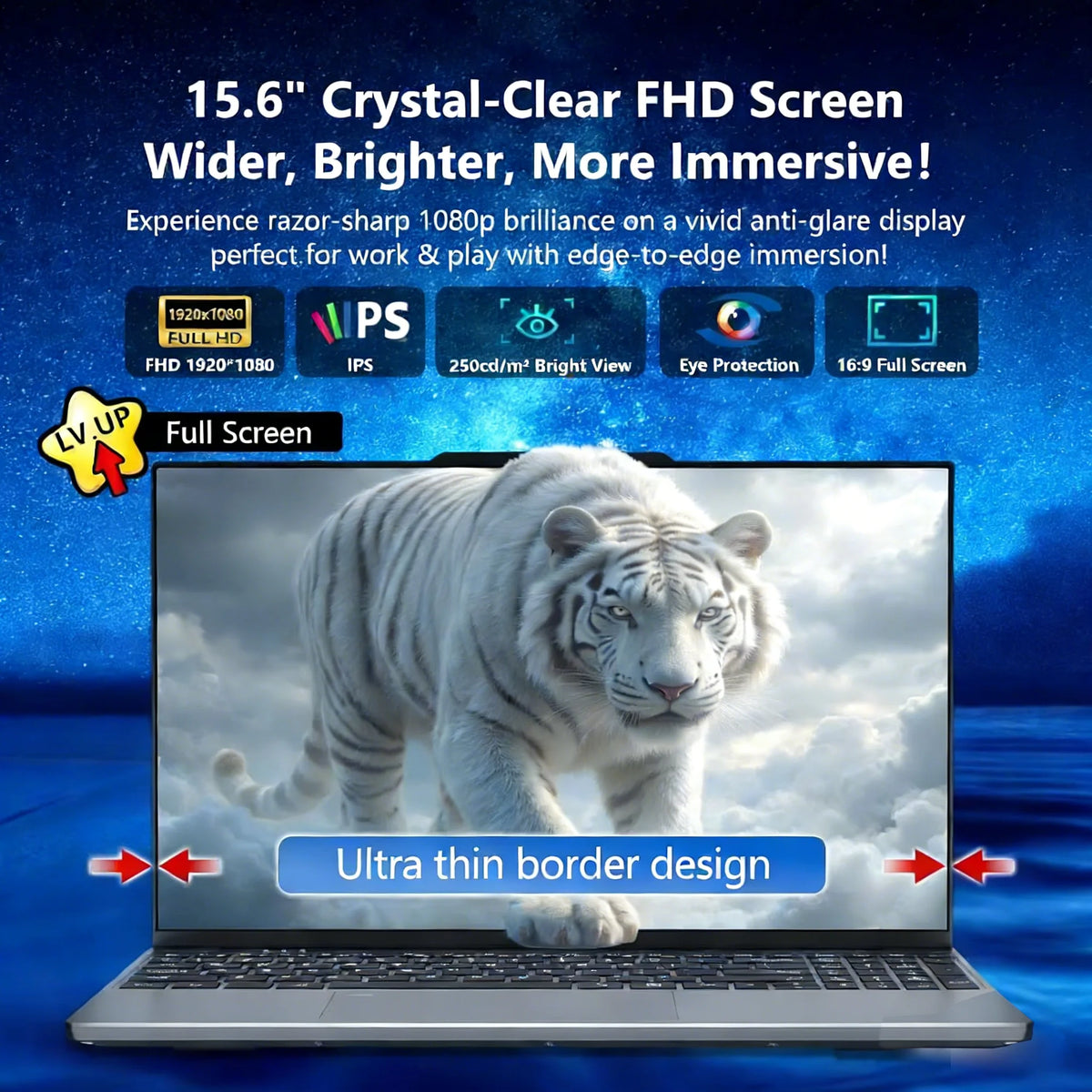 Fuchu Performance Laptop mit Windows 11 Pro | Intel Core i9-9900 | 15,6"Zoll | 16 GB RAM | 1 TB SSD | Gaming, Office & Studium