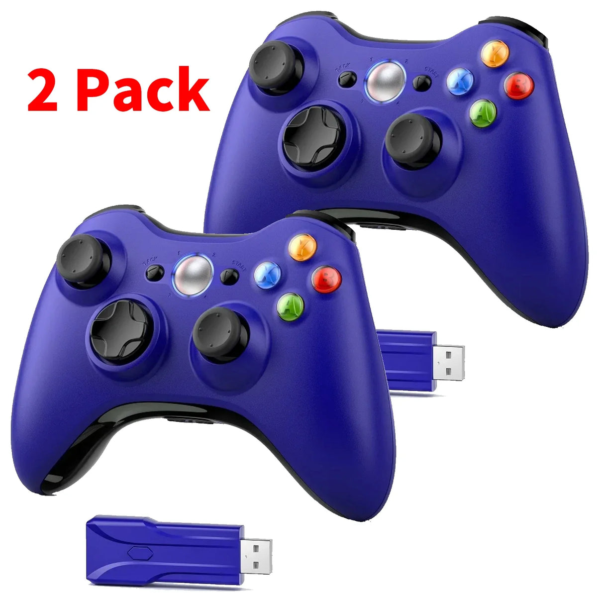 GAMROMBO Gaming Controller – Ergonomisches Gamepad für Xbox 360, Xbox 360 Slim & PC | Kabelgebunden oder Wireless