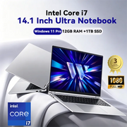 FUCHU 14,1" Slim Performance Laptop – Intel Core i7-8650U | 12 GB RAM | 1 TB/2 TB SSD | Windows 11 Pro | Full HD IPS