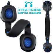 Stereo Gaming-Headset – Kabelgebundene Kopfhörer mit 40-mm-Treibern & 120° verstellbarem Mikrofon | 3,5-mm-Klinke für PC, PS4, PS5, Xbox & Smartphone