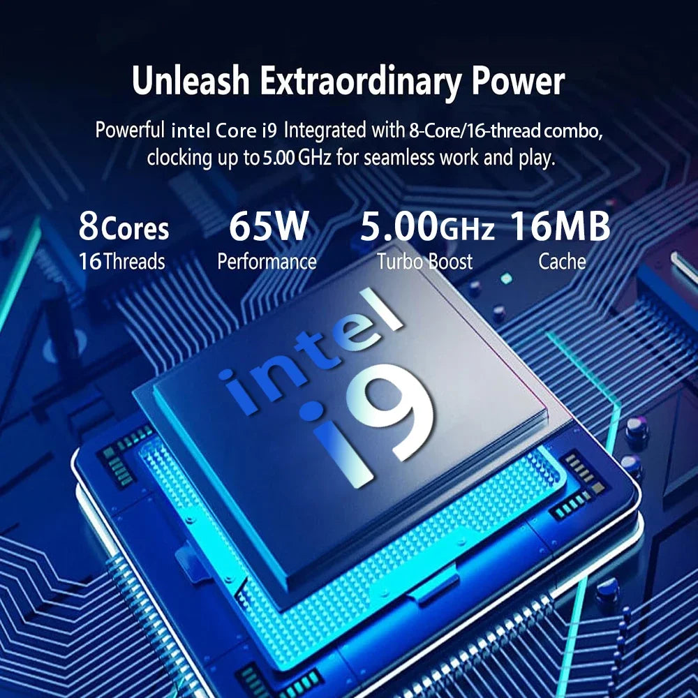 FUCHU 15,6" Performance Laptop – Intel Core i9-9900 | 16 GB RAM | 1 TB M.2 SSD | Full HD IPS | Windows 11