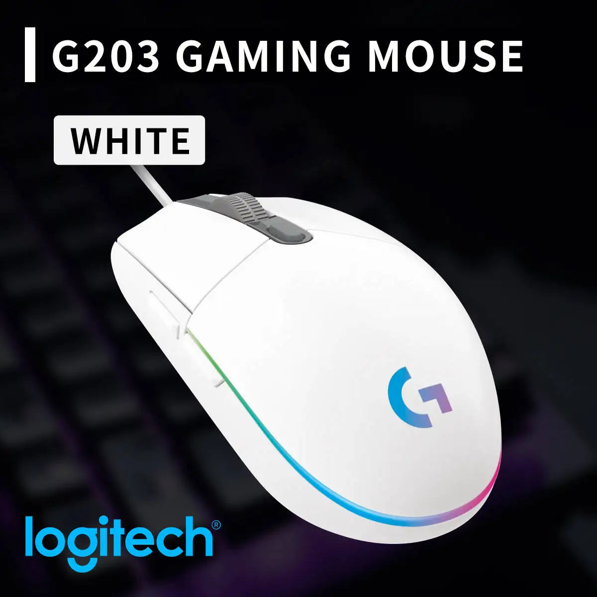 Logitech Gaming Maus HERO Sensor RGB für Gamer