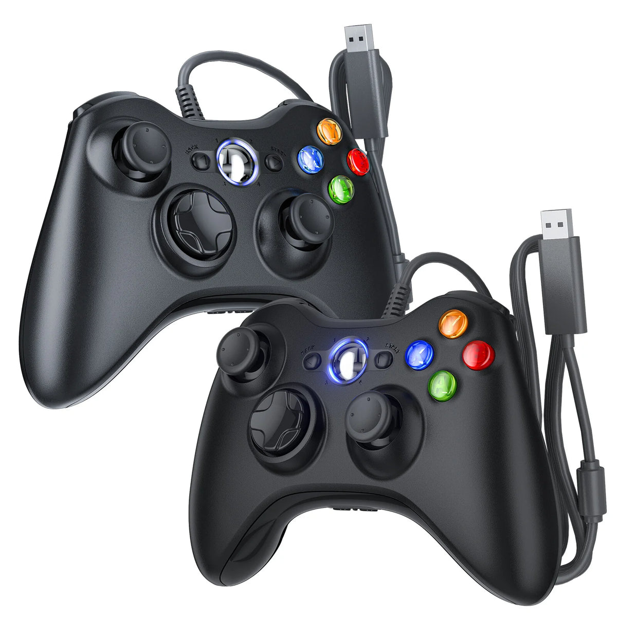 GAMROMBO Gaming Controller – Ergonomisches Gamepad für Xbox 360, Xbox 360 Slim & PC | Kabelgebunden oder Wireless