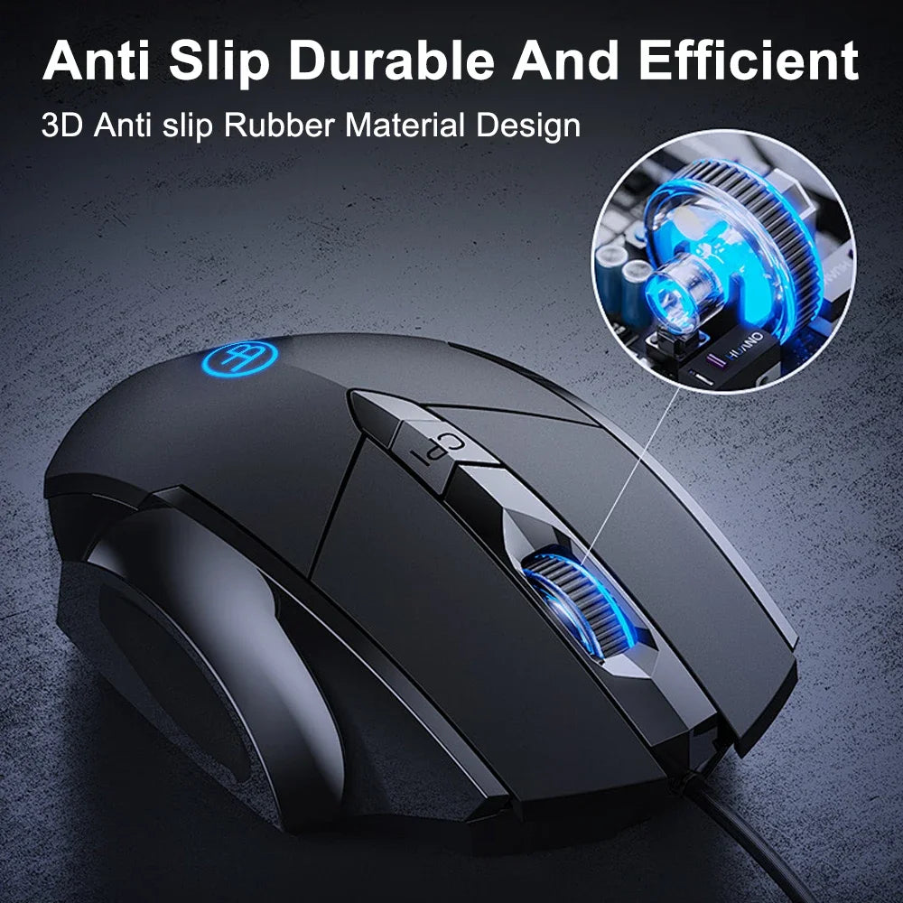 High-Performance RGB Gaming-Maus – 7200 DPI, 6 Tasten & ergonomisches Design für PC, Laptop & Gaming