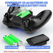 Wireless Gaming Controller 2,4 GHz – Kabelloses Gamepad für Xbox 360, Xbox 360 Slim & PC | Dual-Vibration, präzise Trigger & USB-Empfänger