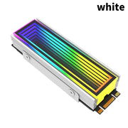 SSD-Kühler M.2 5V ARGB – RGB Heatsink für 2280 NVMe SSD mit Infinity-Mirror-Effekt | AURA Sync kompatibel & effiziente Wärmeableitung