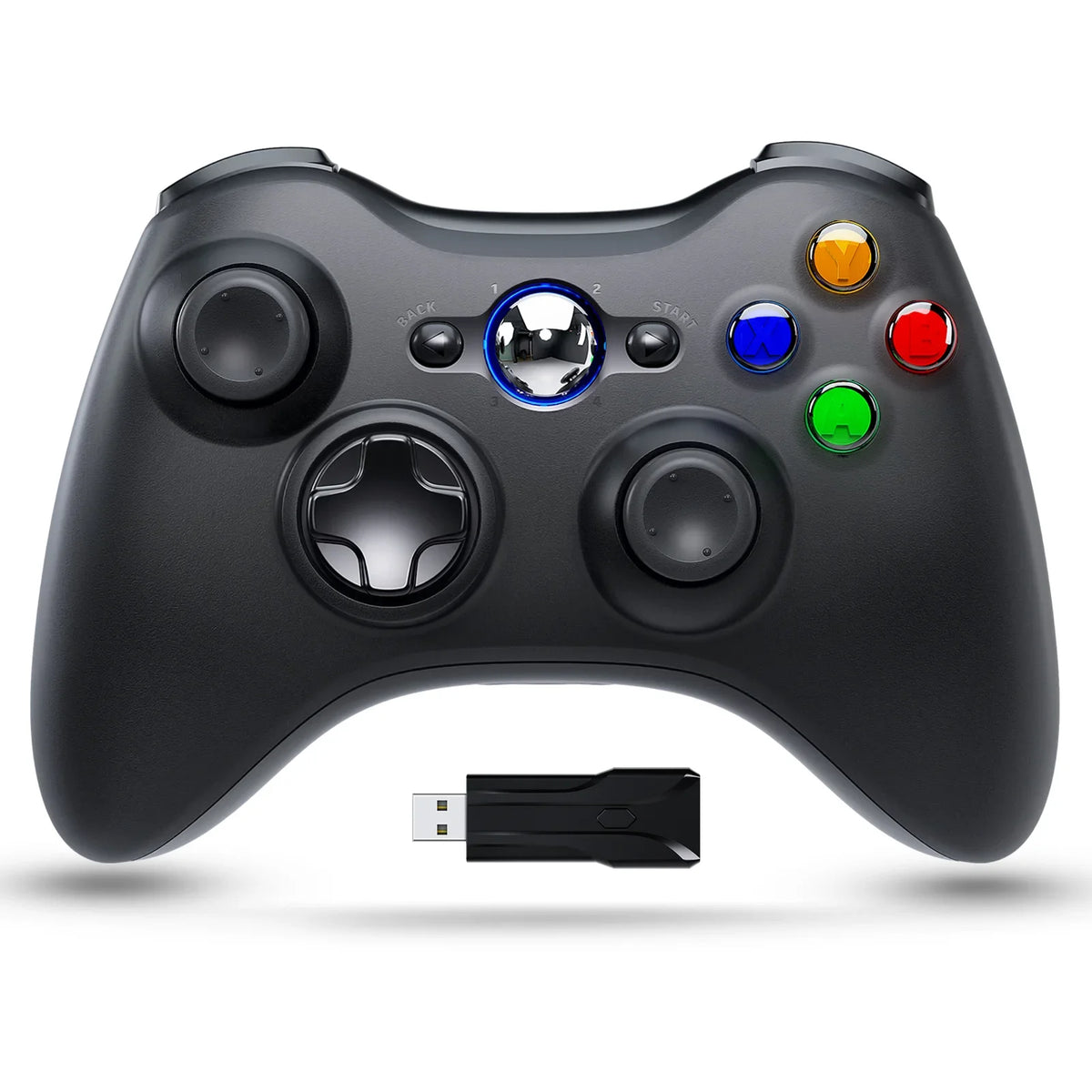 GAMROMBO Gaming Controller – Ergonomisches Gamepad für Xbox 360, Xbox 360 Slim & PC | Kabelgebunden oder Wireless