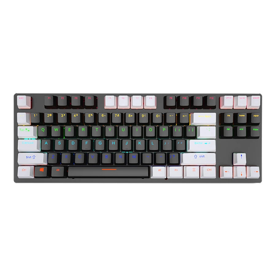 Mechanische RGB Gaming Tastatur – Beleuchtet, Ergonomisch & Kabelgebunden per USB für PC & Gaming