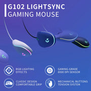 Logitech Gaming Maus HERO Sensor RGB für Gamer