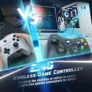 GAMROMBO Gaming Controller – Ergonomisches Gamepad für Xbox 360, Xbox 360 Slim & PC | Kabelgebunden oder Wireless