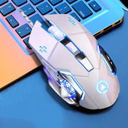 RGB Gaming-Maus mit 6 Tasten – Ergonomische kabelgebundene USB-Maus mit einstellbarer DPI | Optischer Sensor für PC & Desktop-Gaming