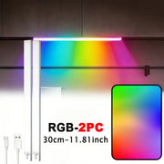 RGB Ambient Light Bar mit Akku – Dynamische Rainbow LED-Leuchte mit Farbverlauf & Running-Light-Effekt | Gaming-Beleuchtung für Schreibtisch, Wohnzimmer & Schlafzimmer