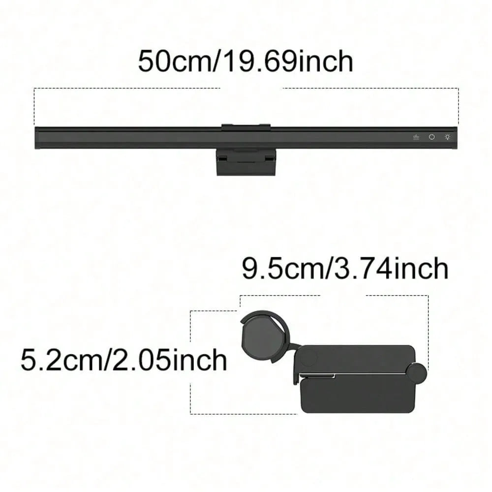 Mzvul RGB Monitor Light Bar – LED Bildschirmleuchte mit 15 Lichtmodi & stufenloser Dimmung | USB Monitorlampe mit Touch-Steuerung für Gaming, TV & Arbeitsplatz