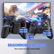 Wireless Gaming Controller 2,4 GHz – Kabelloses Gamepad für Xbox 360, Xbox 360 Slim & PC | Dual-Vibration, präzise Trigger & USB-Empfänger