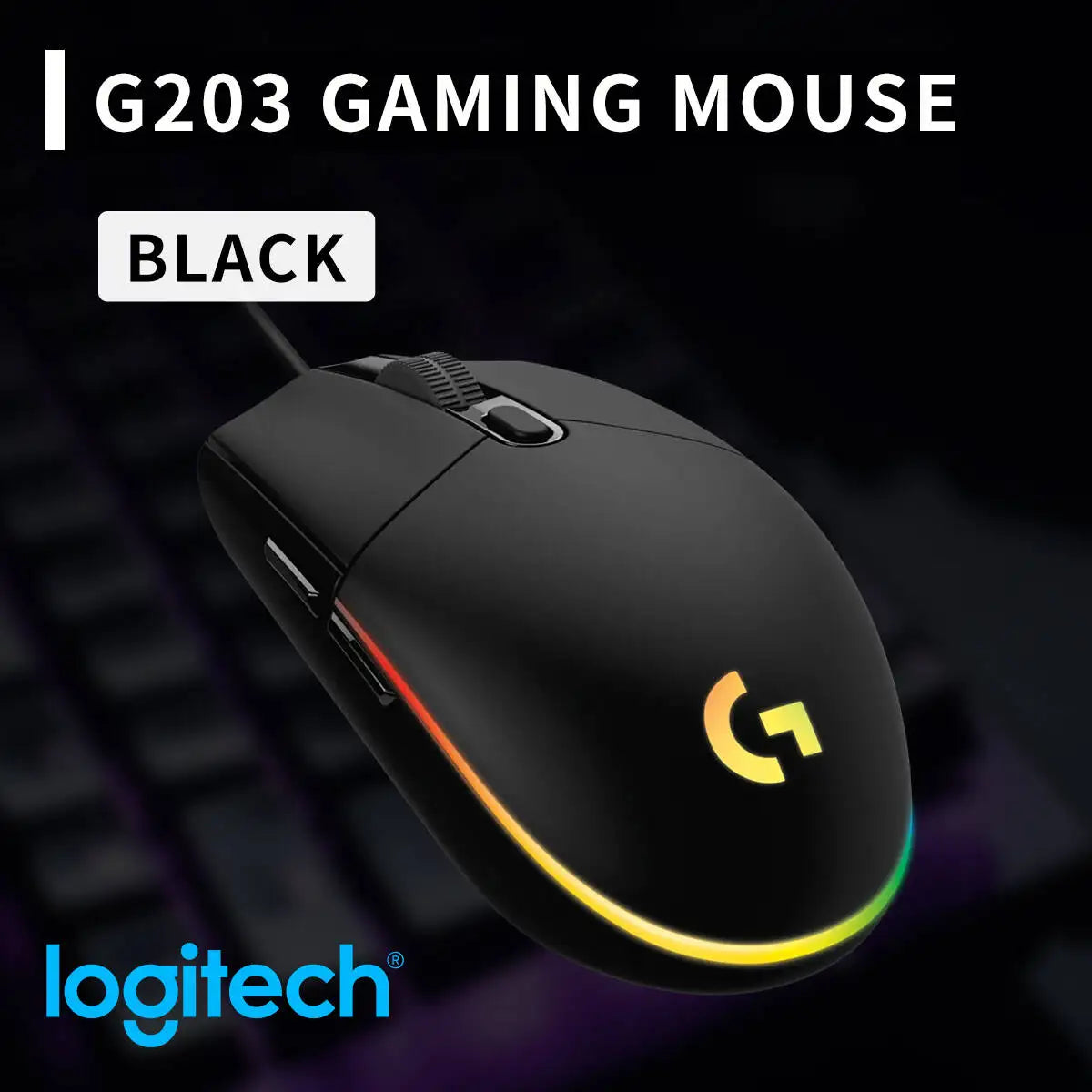 Logitech Gaming Maus HERO Sensor RGB für Gamer