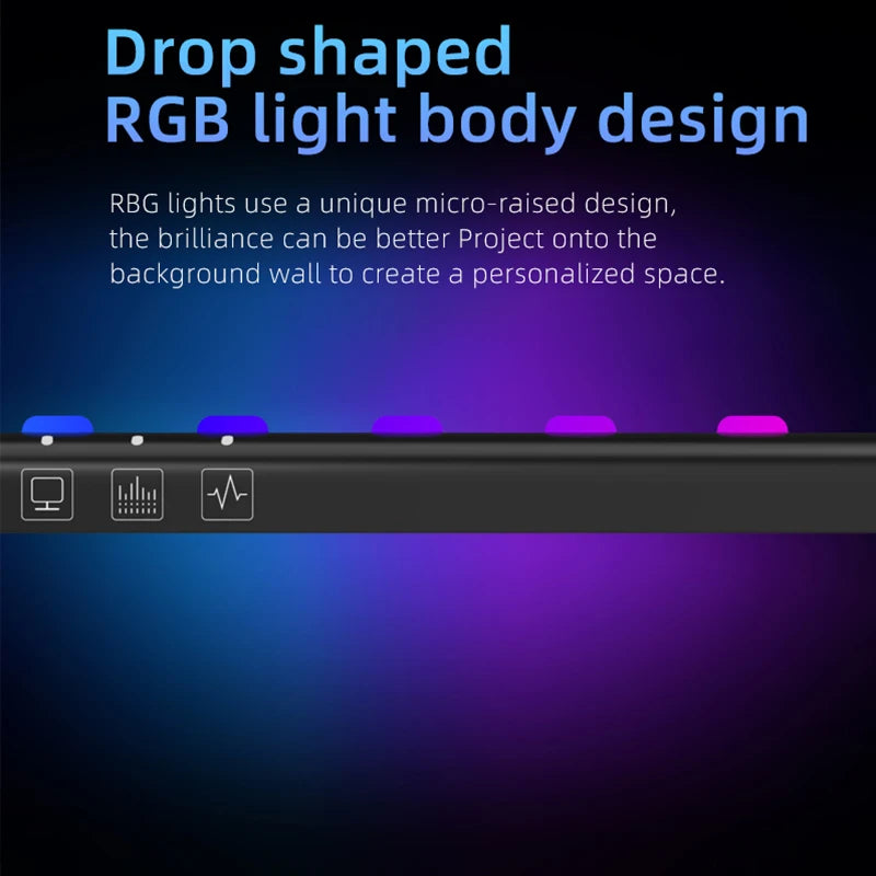 Monitor Light Bar – LED Bildschirmleuchte mit stufenloser Dimmung & einstellbarer Farbtemperatur | Optional mit RGB, Musik-Sync & Timer für Gaming, TV und Arbeitsplatz