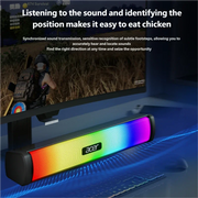 Acer RGB Gaming Soundbar – Bluetooth & USB Dual-Mode | Stereo-Sound mit kräftigem Bass | PC-Lautsprecher für Gaming, Musik & Entertainment