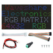 Waveshare RGB LED-Matrix-Panel 64 × 32 Pixel – 2,5 mm Pixelabstand | 2048 LEDs | Helligkeit einstellbar | Standard- oder GOB-Version