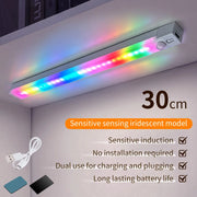 RGB LED Light Bar mit 150° Bewegungssensor – Kabellose Magnetleuchte mit 5 Lichtmodi, Akku & USB-C | Gaming-, Schrank- & Ambientebeleuchtung