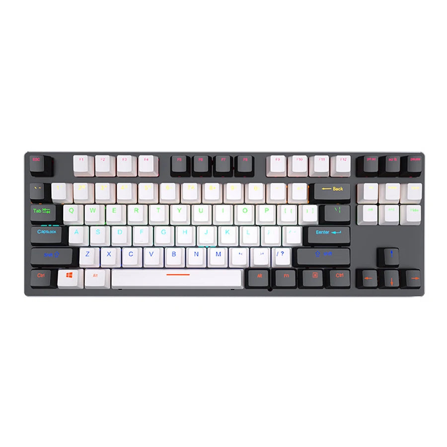Mechanische RGB Gaming Tastatur – Beleuchtet, Ergonomisch & Kabelgebunden per USB für PC & Gaming