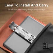 MK Gaming Verstellbarer Aluminium Laptop-Ständer – 10 Höhenstufen | Ergonomisch, Faltbar & Rutschfest | Für MacBook, Notebook & Tablet