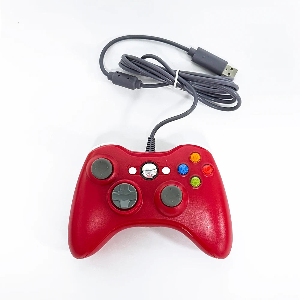 360 USB Gaming Controller für PC & Xbox 360 – Kabelgebundenes Gamepad mit Vibrationsmotor | Für Windows 7/8/10 | Verschiedene Farben